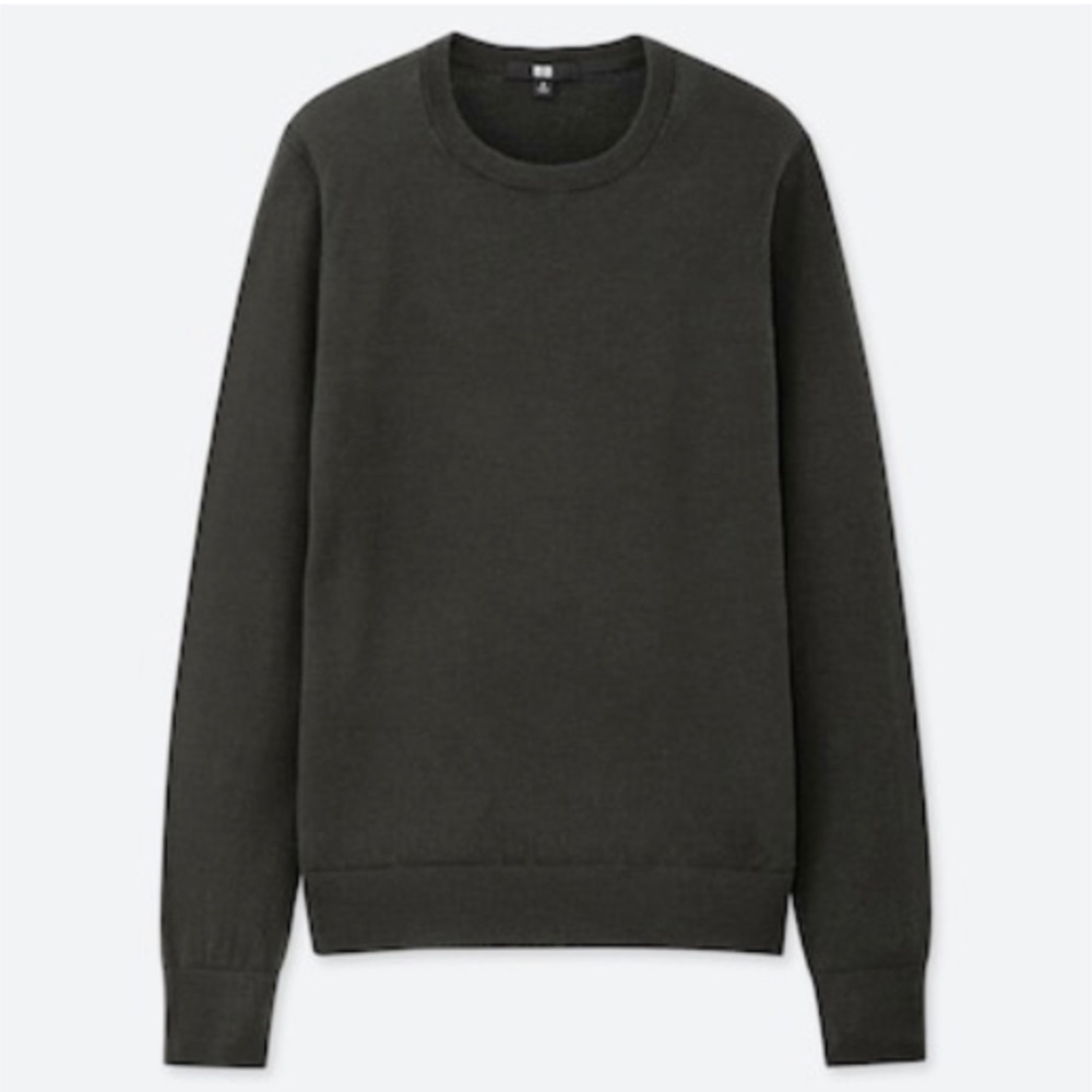 Extra Fine 100% Merino Wool Crew Neck Sweater Top